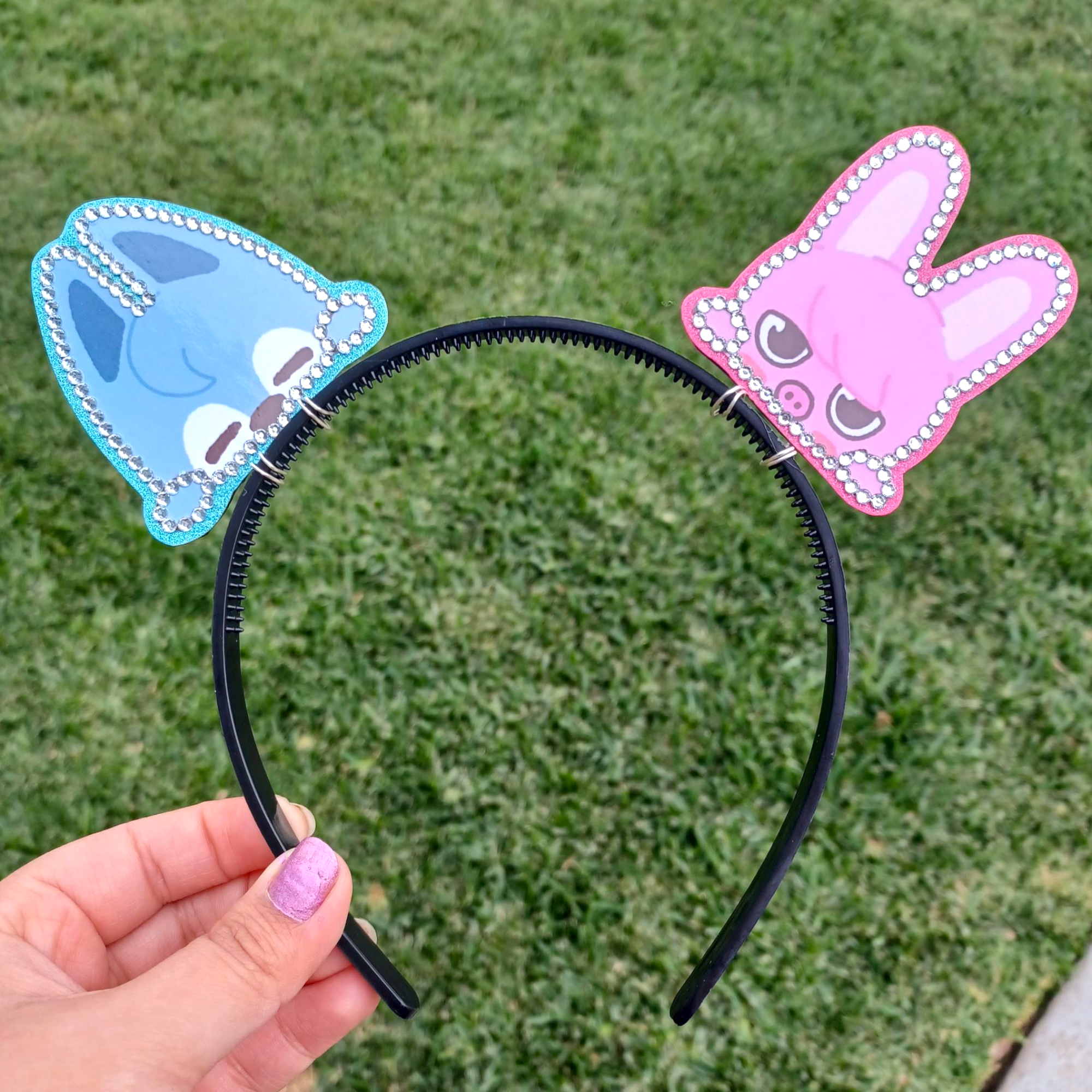Custom 2 Character Rhinestone Headband (Any Group)