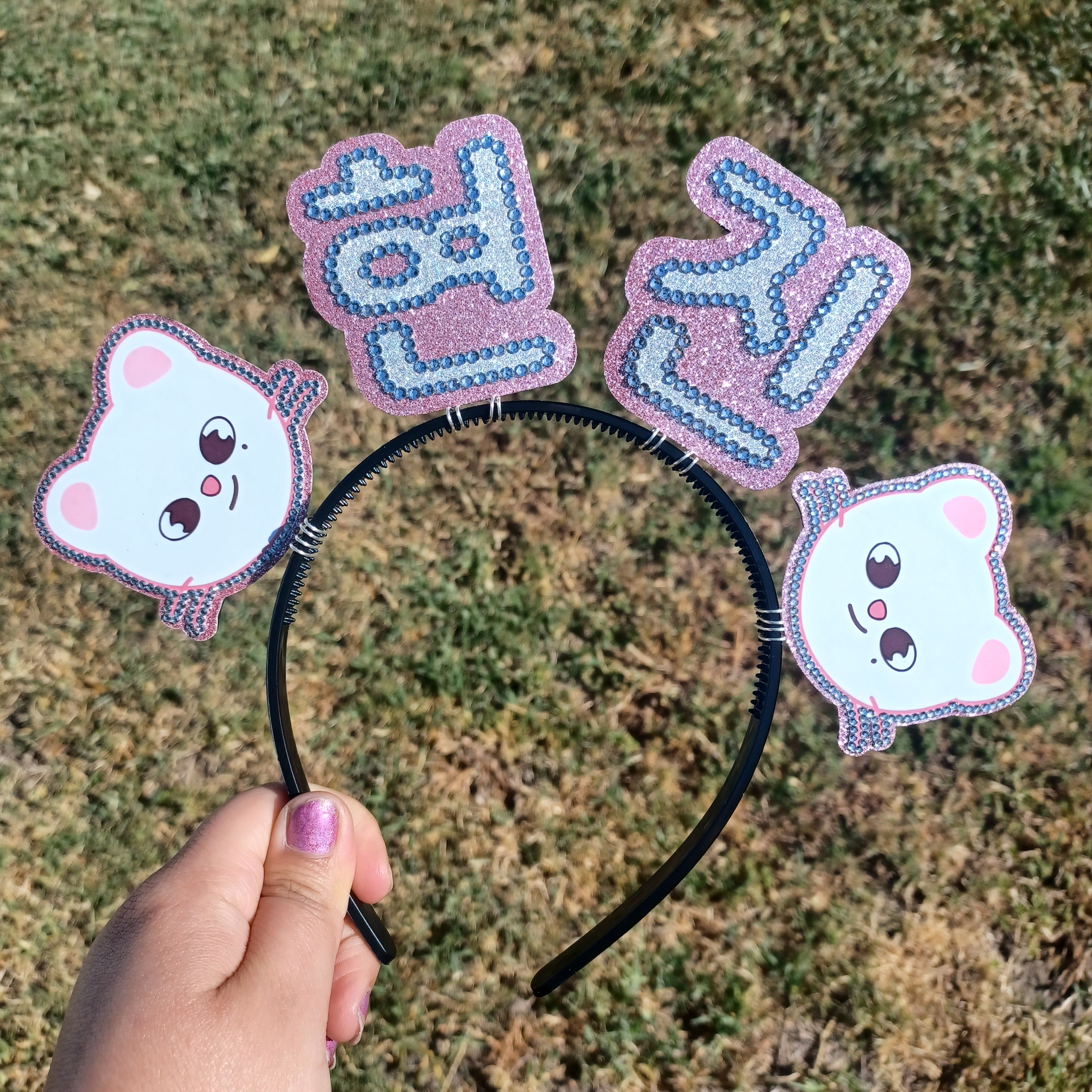 Custom Korean Name Headband with Characters