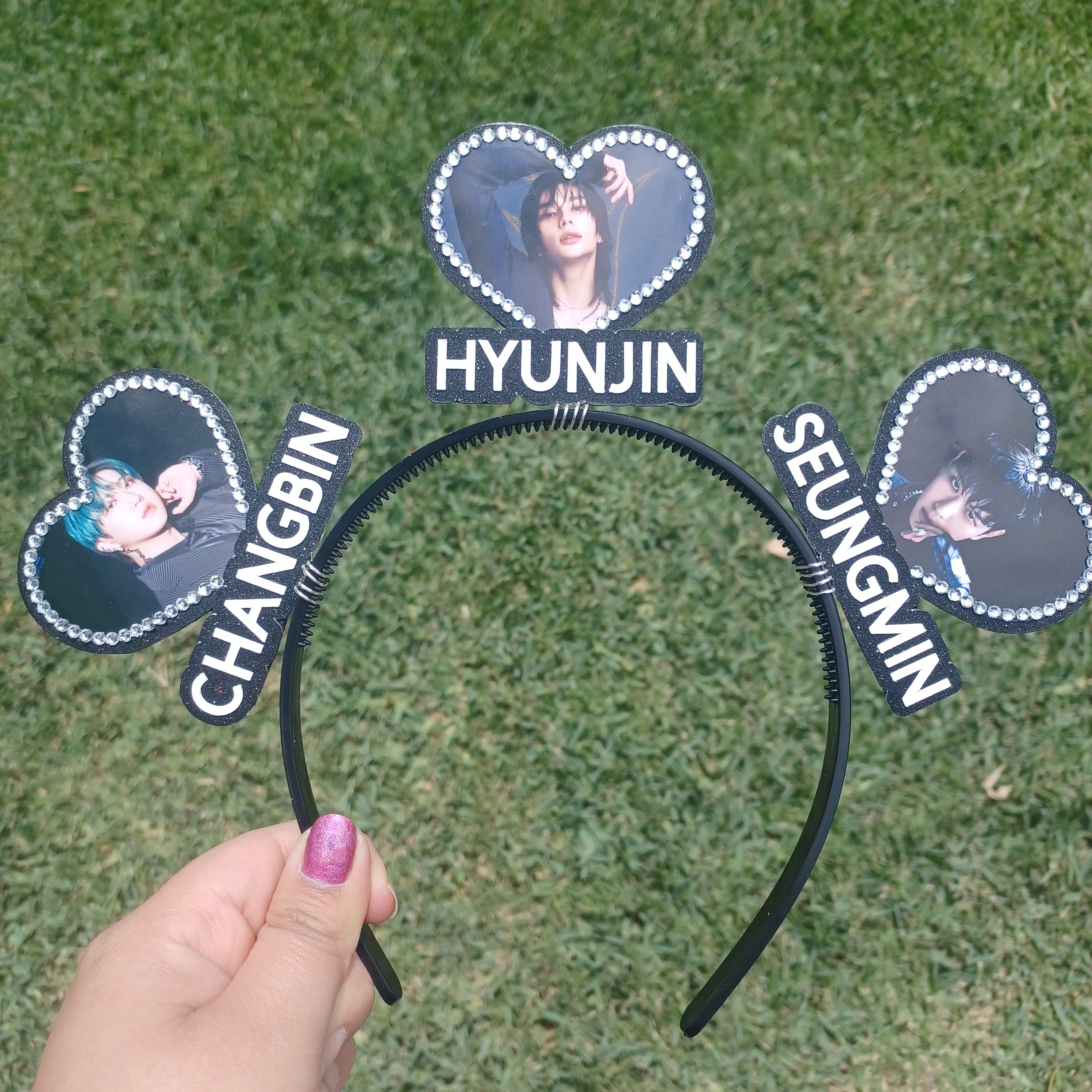3 Heart Multi Bias KPOP Heart Headband