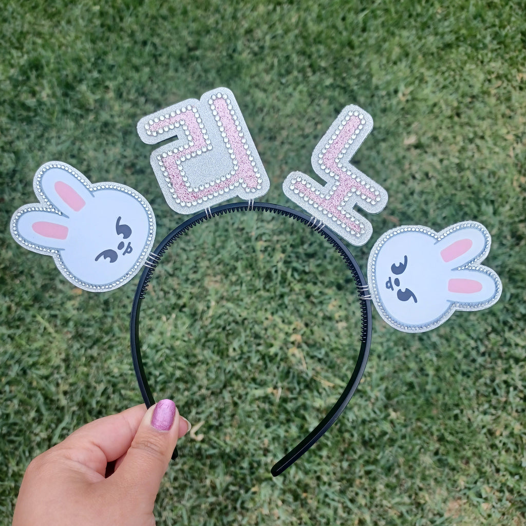Custom Korean Name Headband with Characters