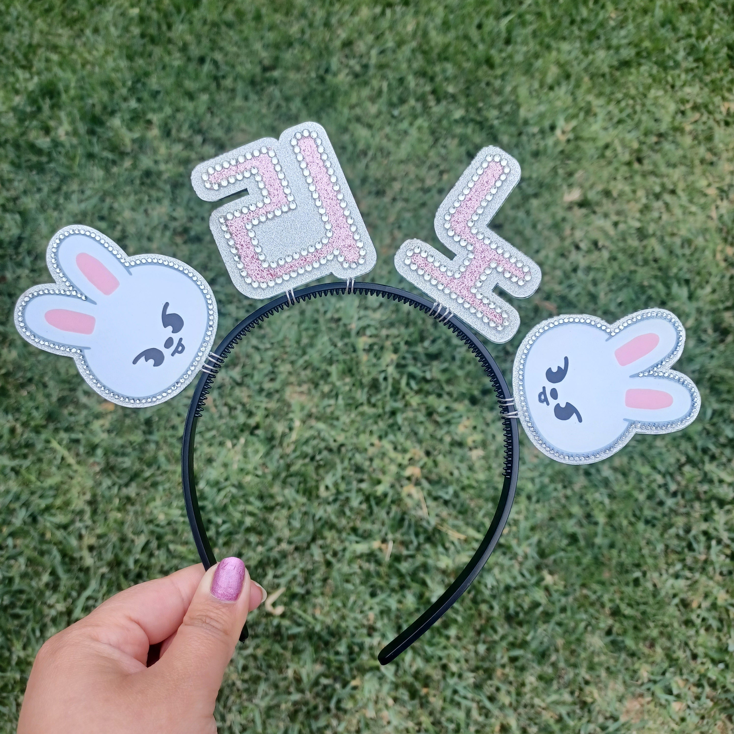 Custom Korean Name Headband with Characters