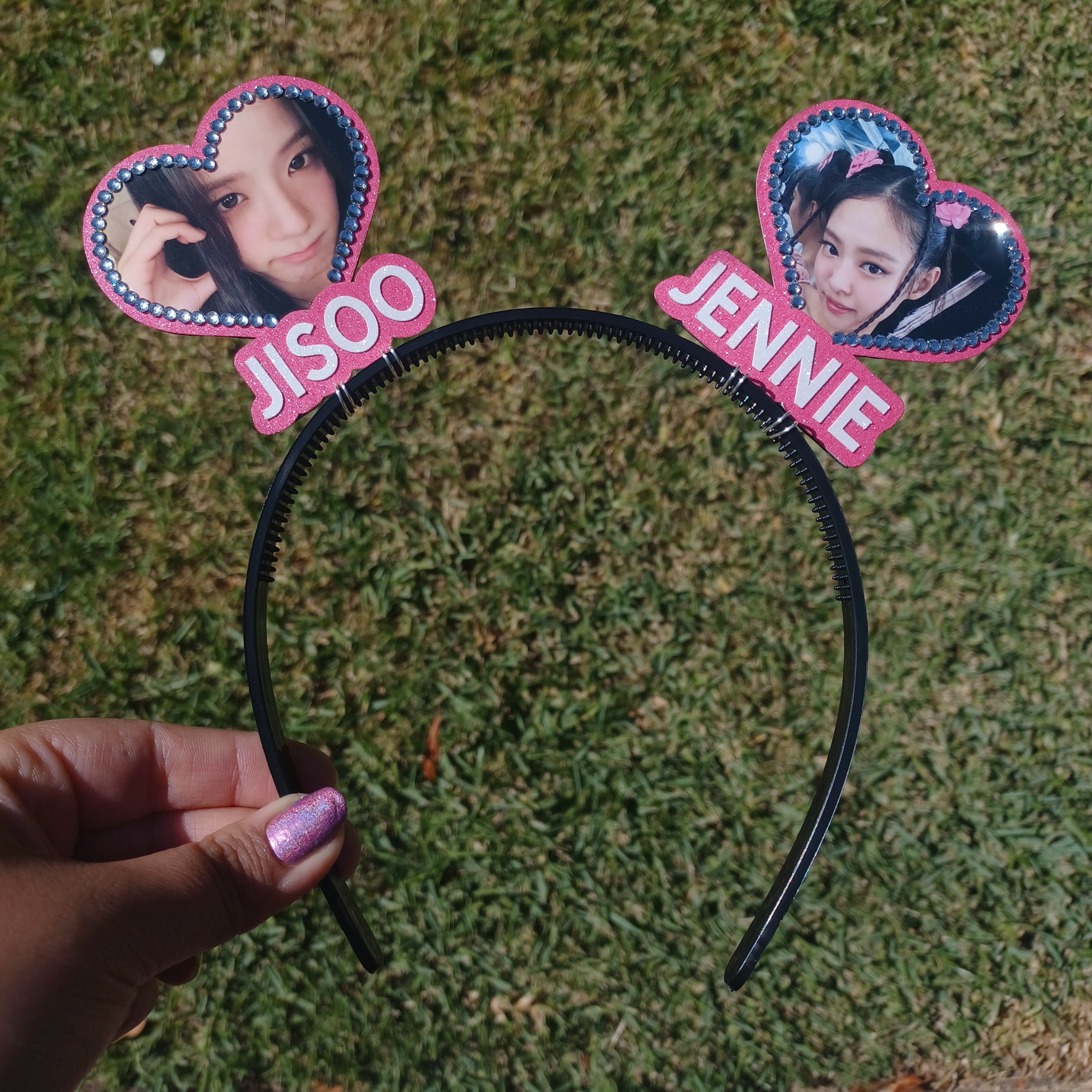 2 Heart Multi Bias KPOP Heart Headband
