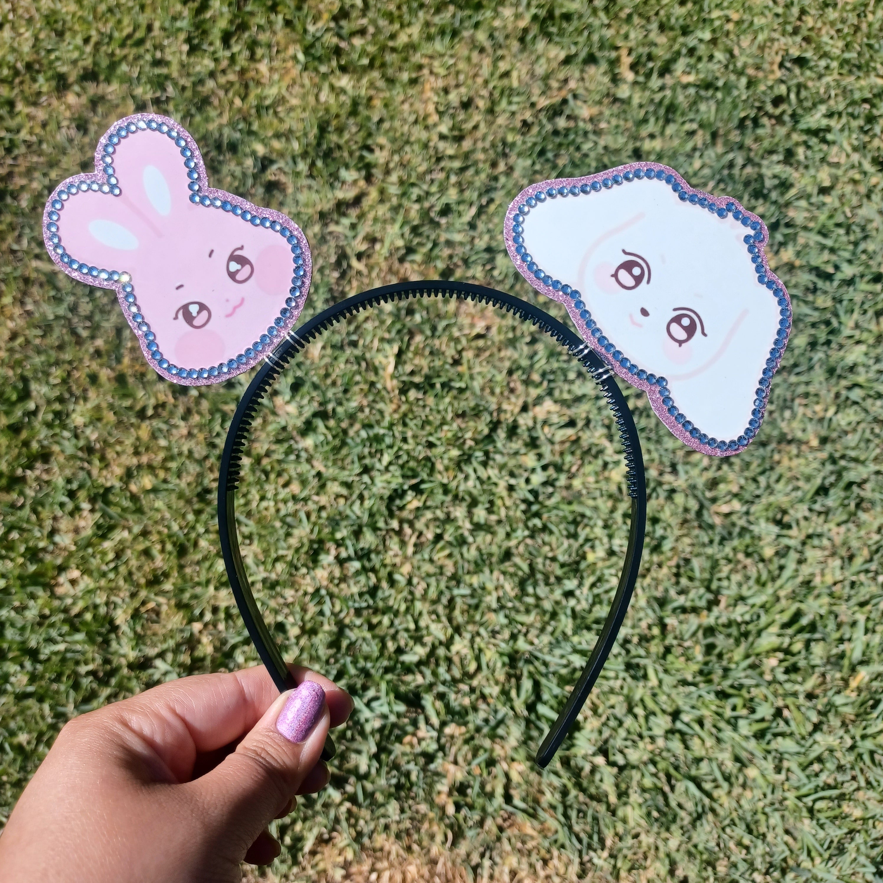 Custom 2 Character Rhinestone Headband (Any Group)