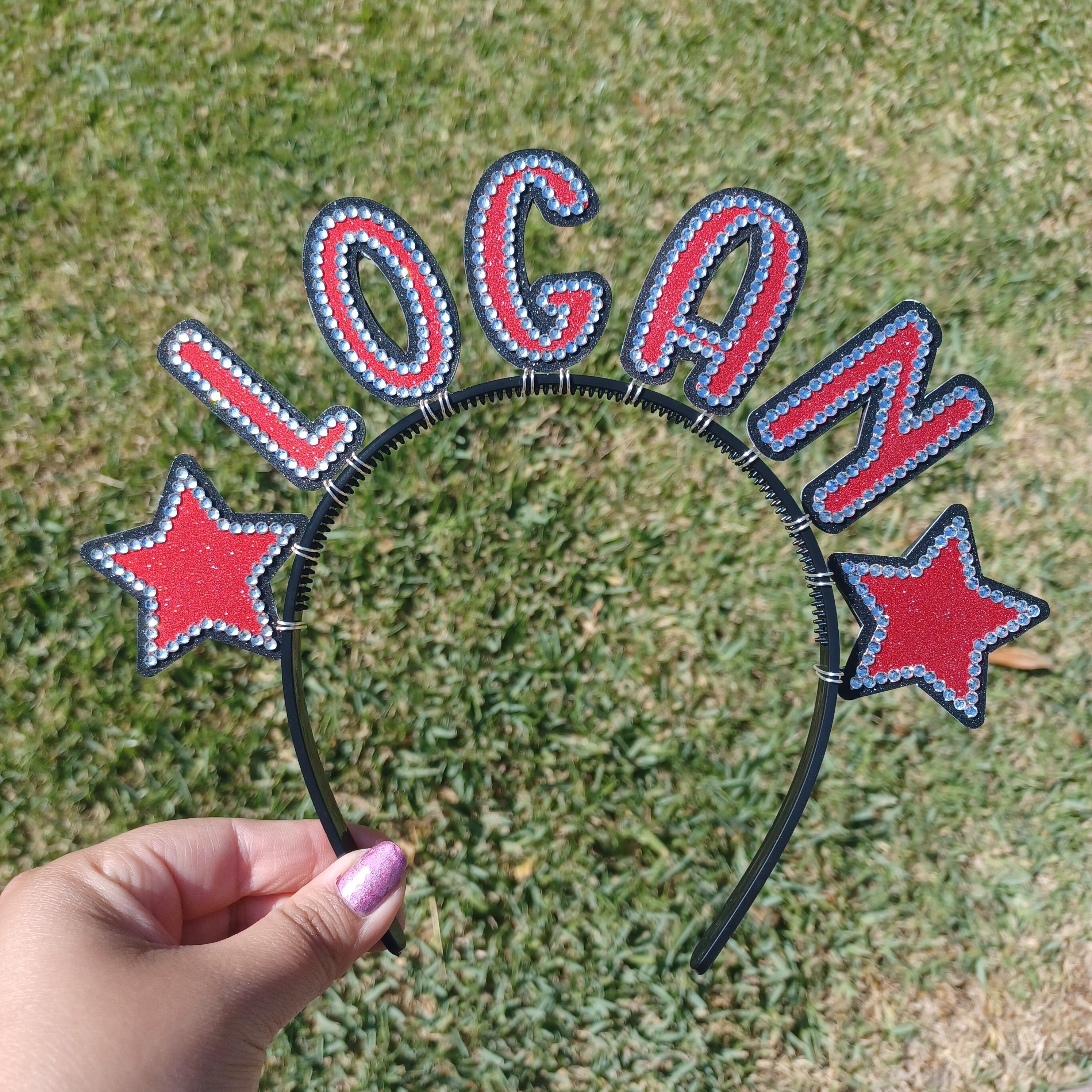Custom Name Headband with Stars