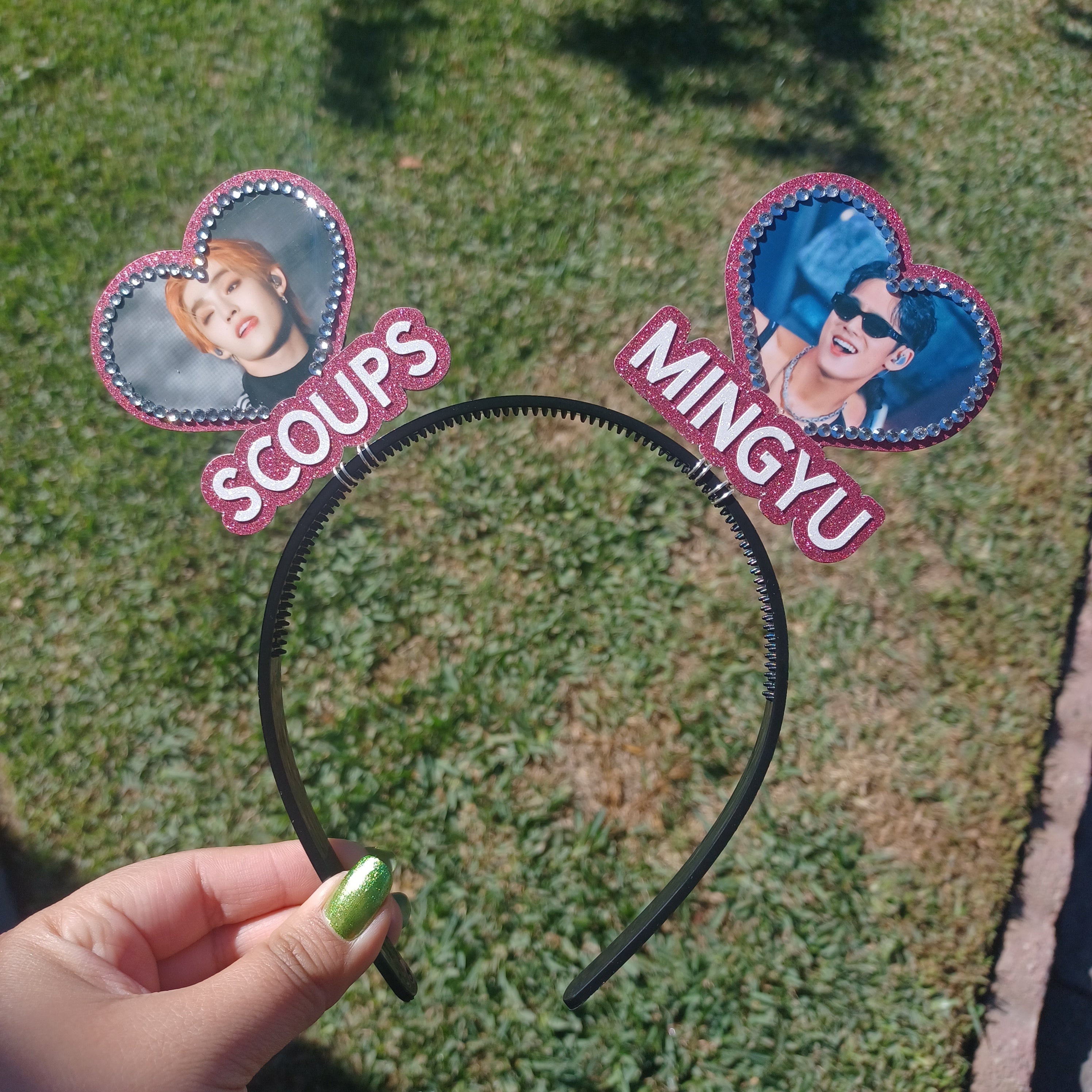 2 Heart Multi Bias KPOP Heart Headband