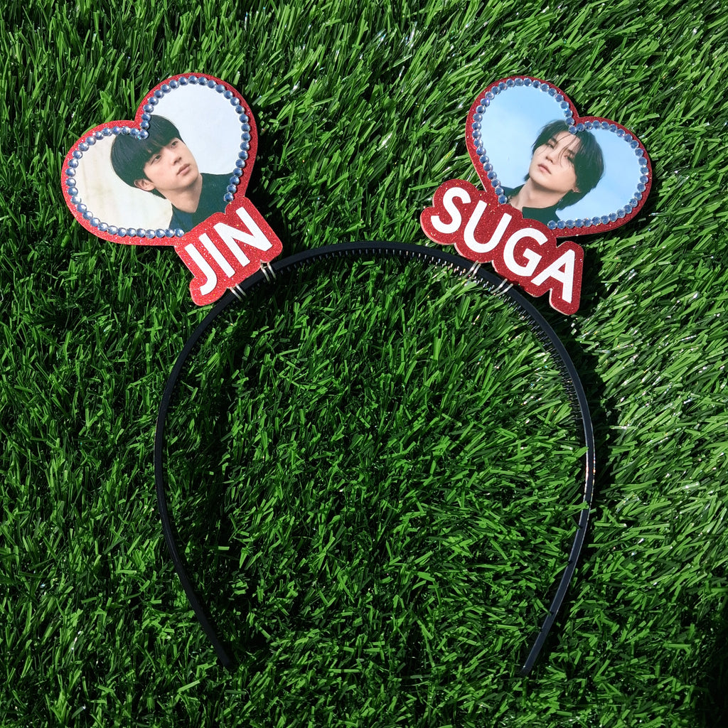 2 Heart Multi Bias KPOP Heart Headband