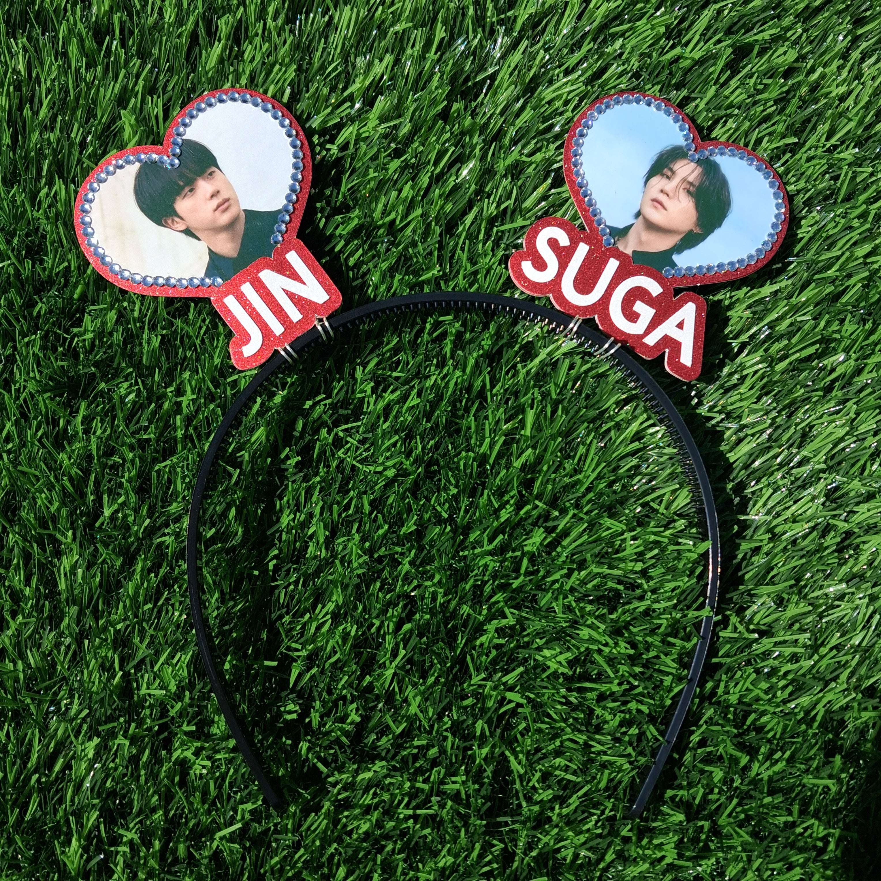 2 Heart Multi Bias KPOP Heart Headband