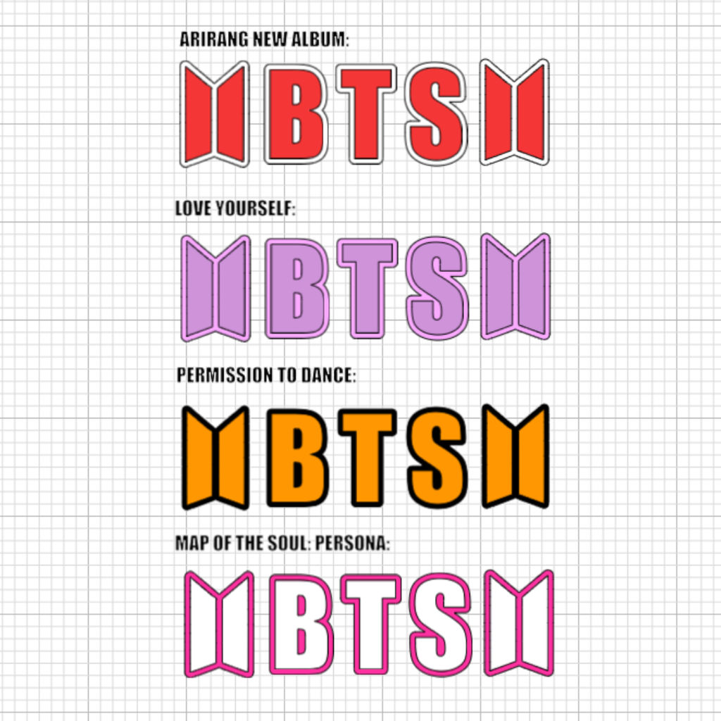 BTS Logo Headband (Album Color Theme)