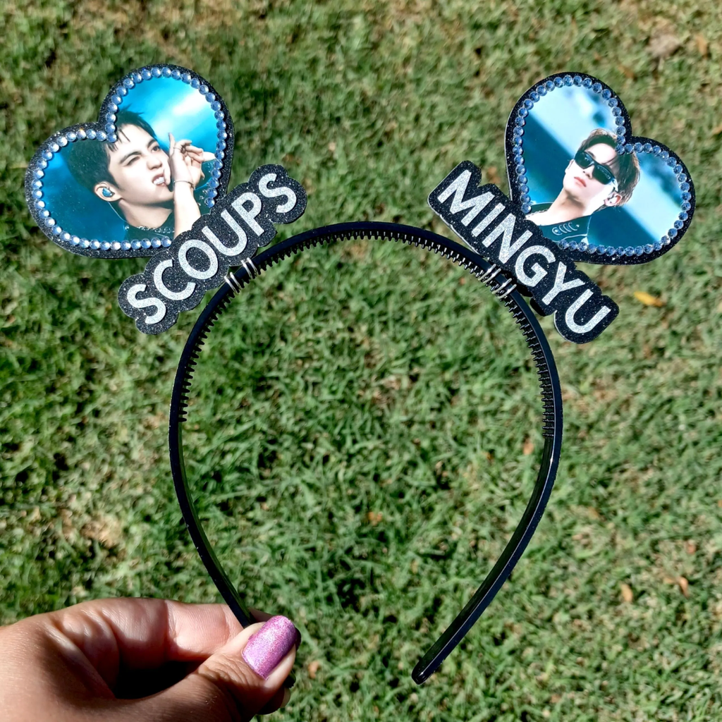 2 Heart Multi Bias KPOP Heart Headband