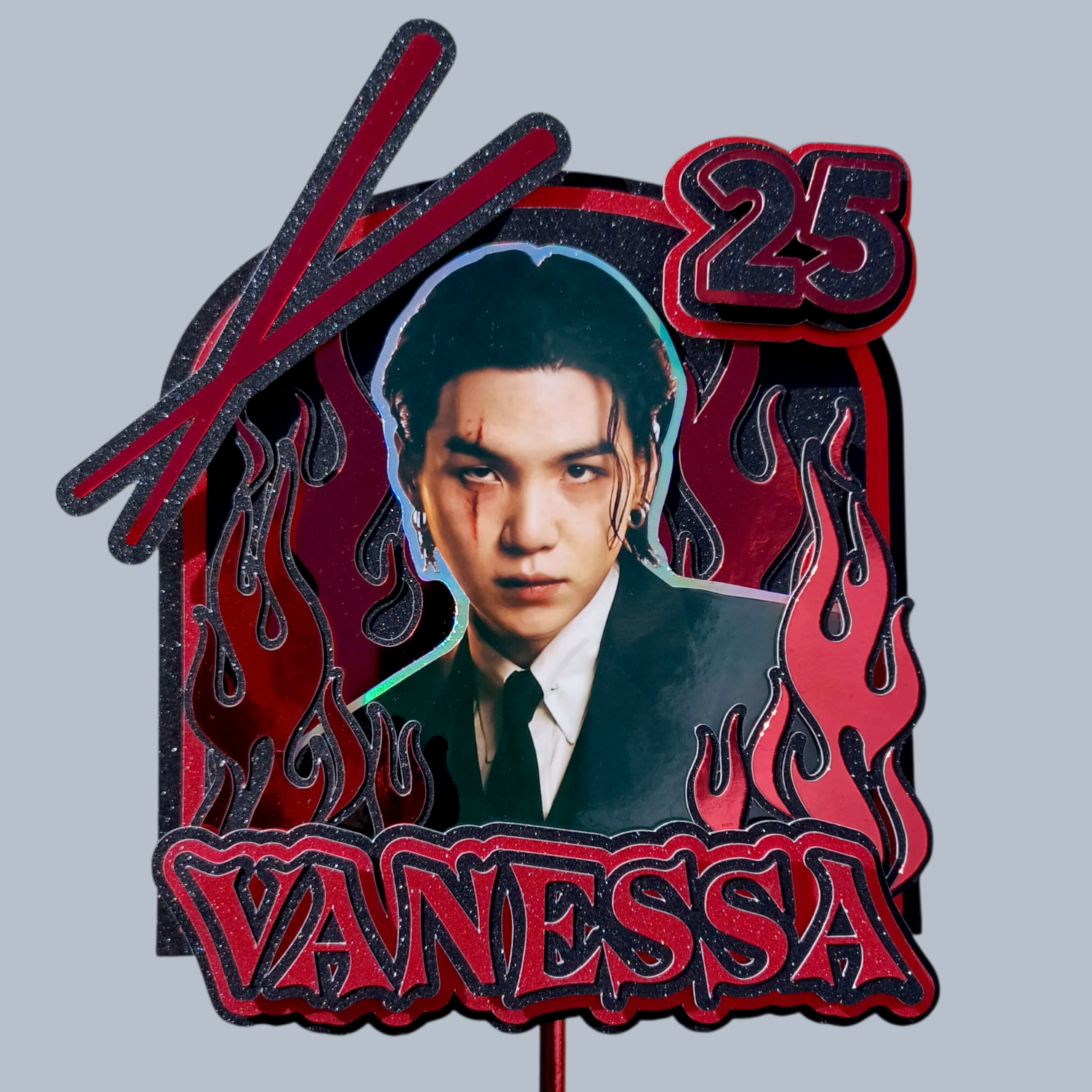 Suga BTS Cake Topper