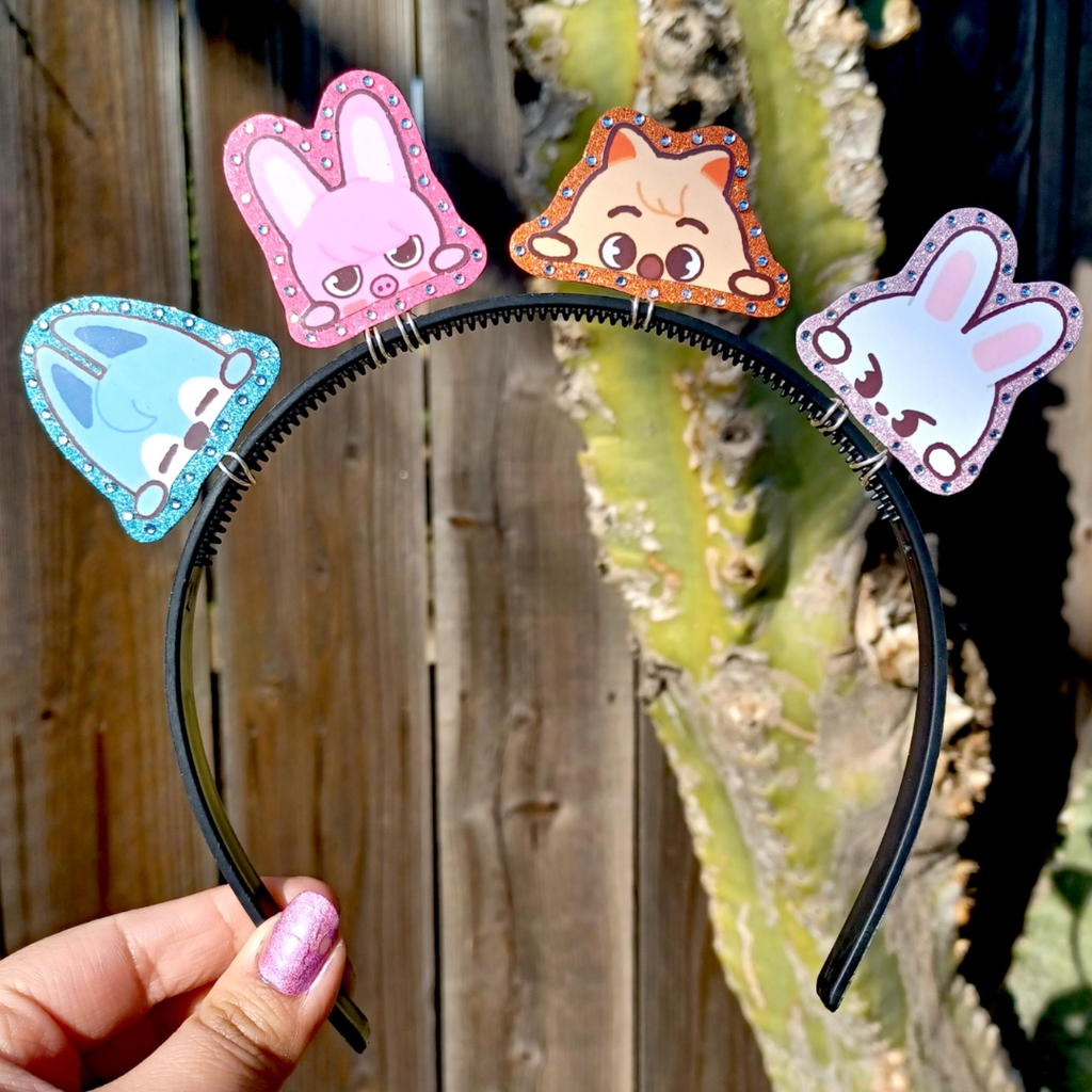 Custom 4 Character Rhinestone Headband (Any Group)