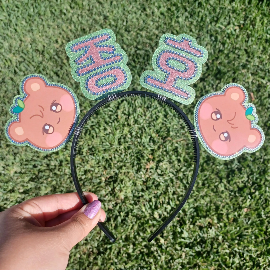 Custom Korean Name Headband with Characters