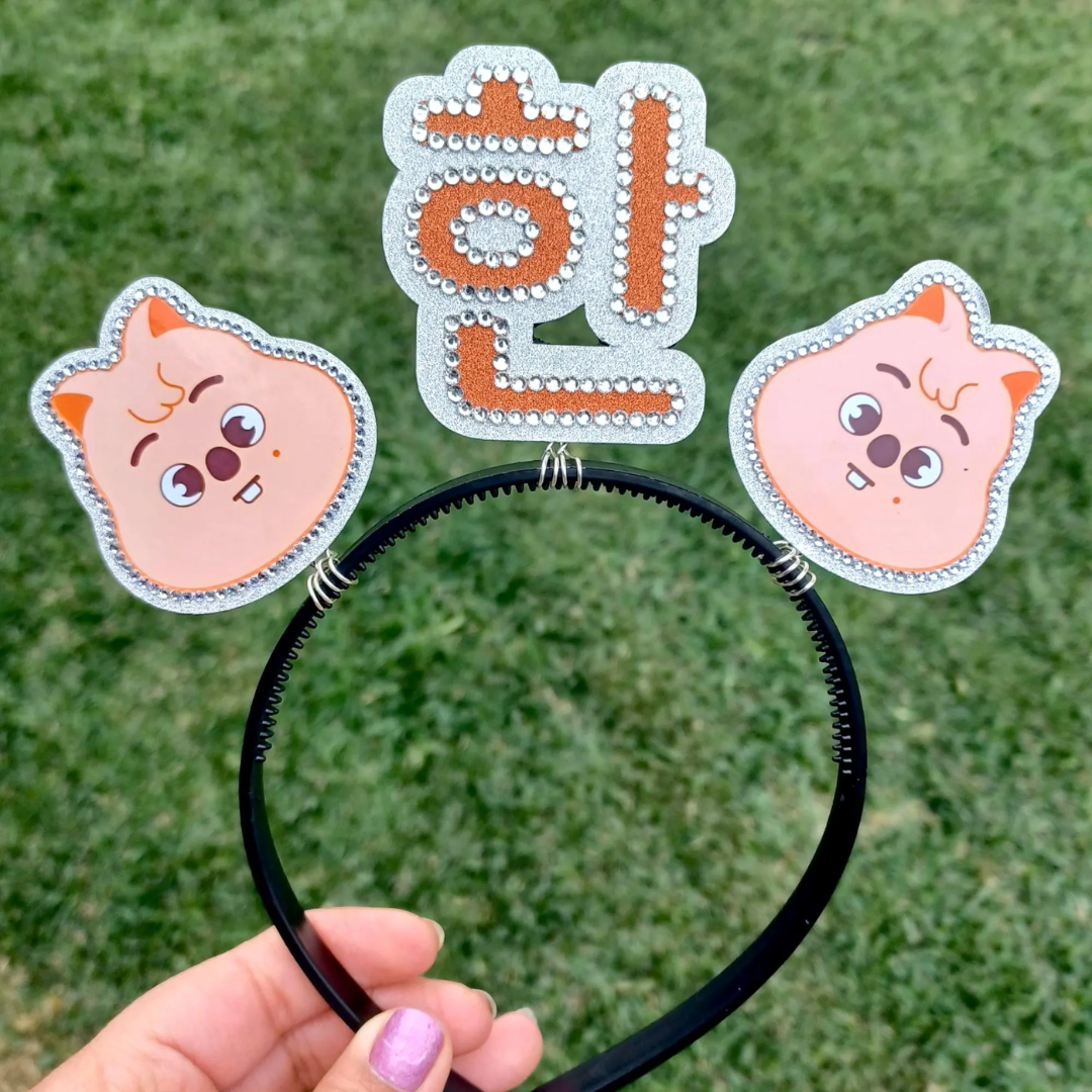 Custom Korean Name Headband with Characters