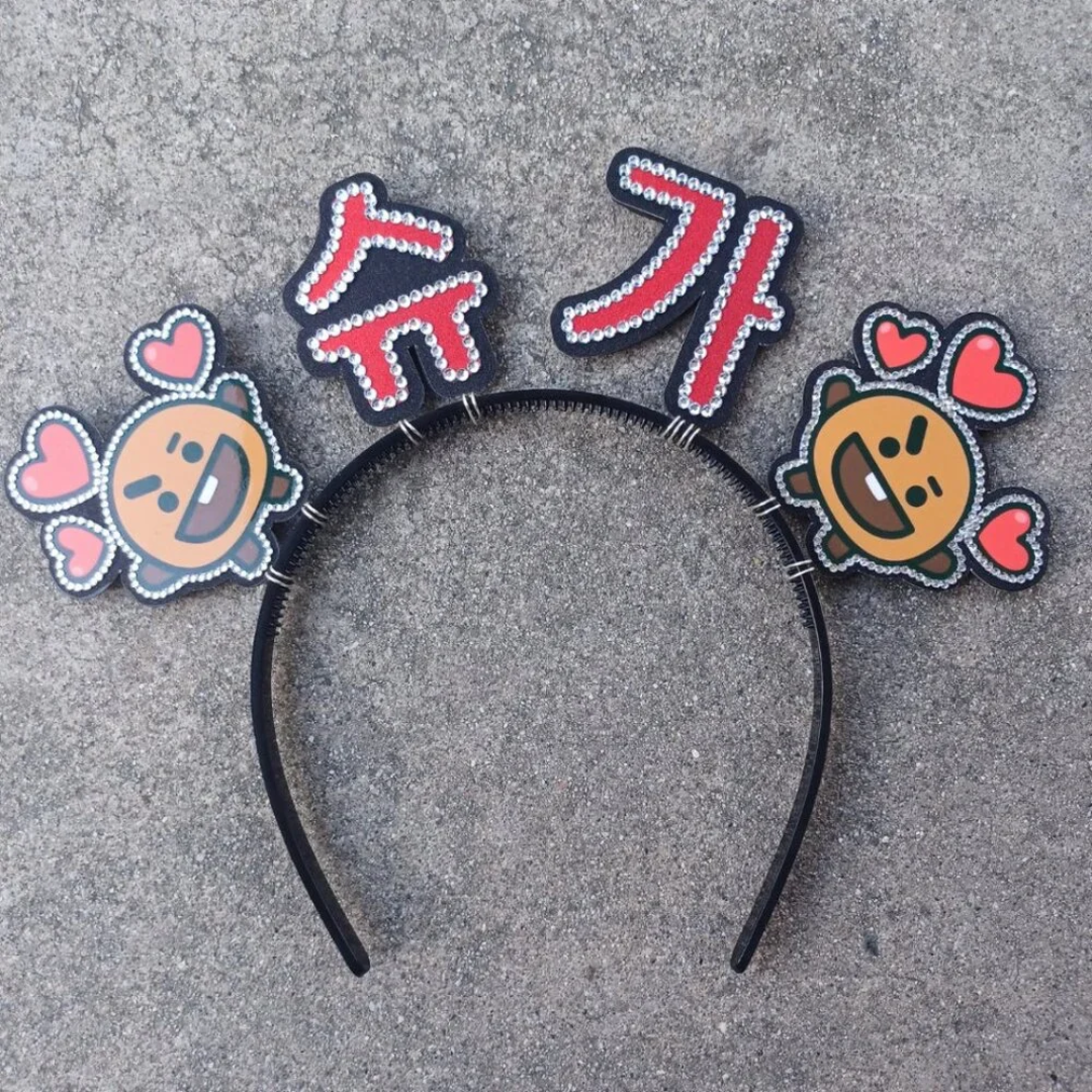 Custom Korean Name Headband with Characters