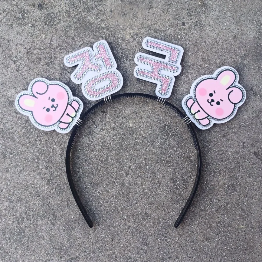 Custom Korean Name Headband with Characters