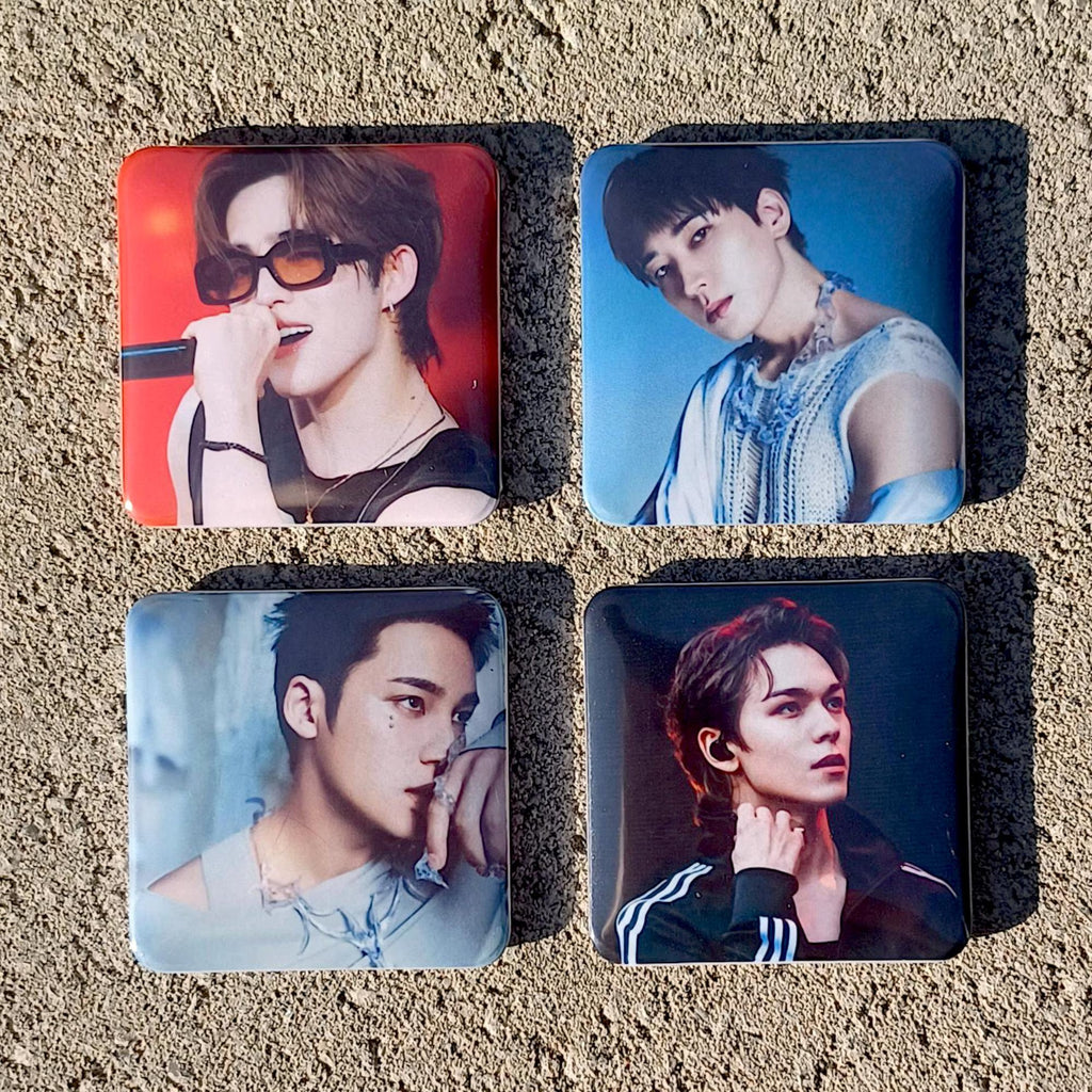 SEVENTEEN Square Magnets 2 Inch Hip Hop Unit