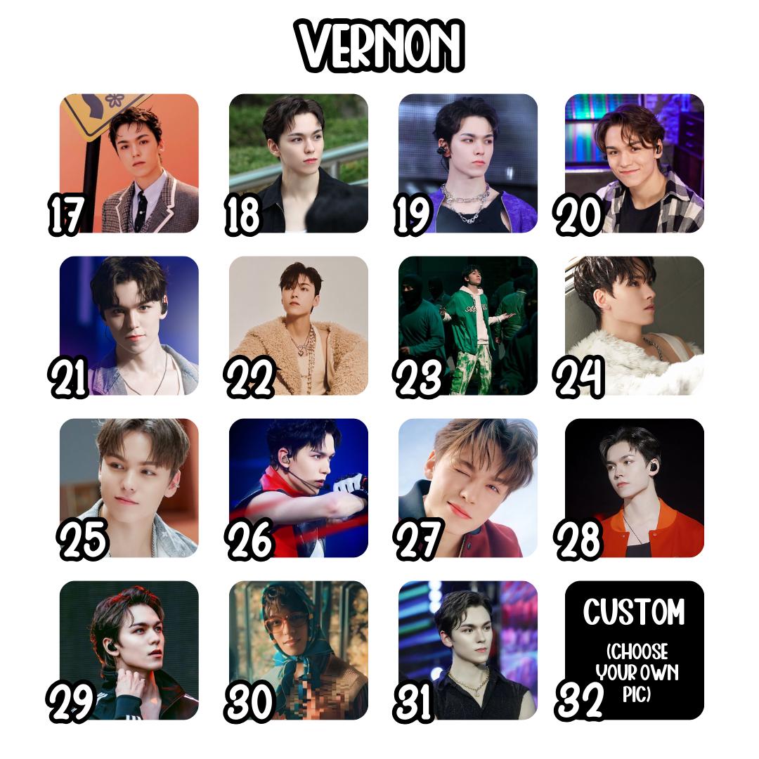 SEVENTEEN Square Magnets 2 Inch Hip Hop Unit