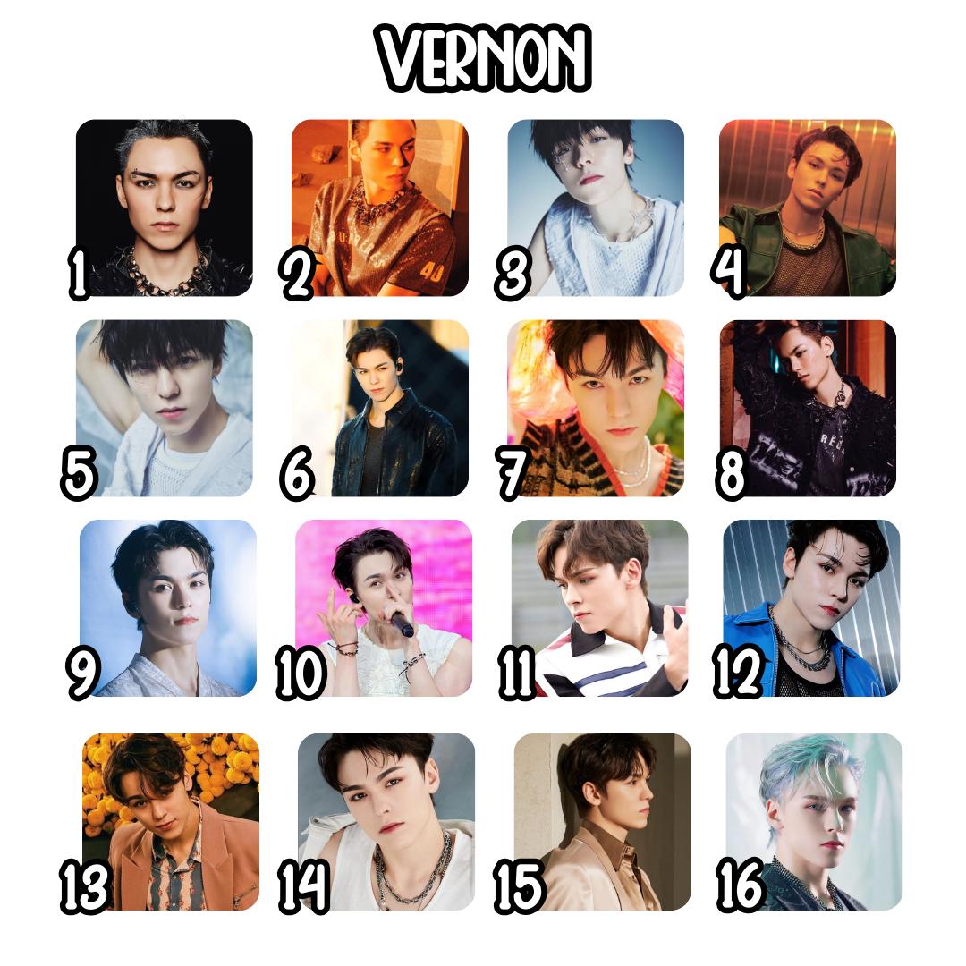 SEVENTEEN Square Magnets 2 Inch Hip Hop Unit