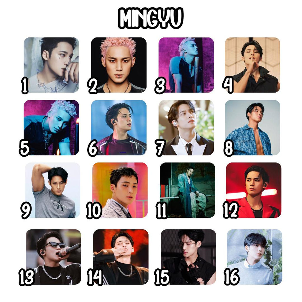 SEVENTEEN Square Magnets 2 Inch Hip Hop Unit