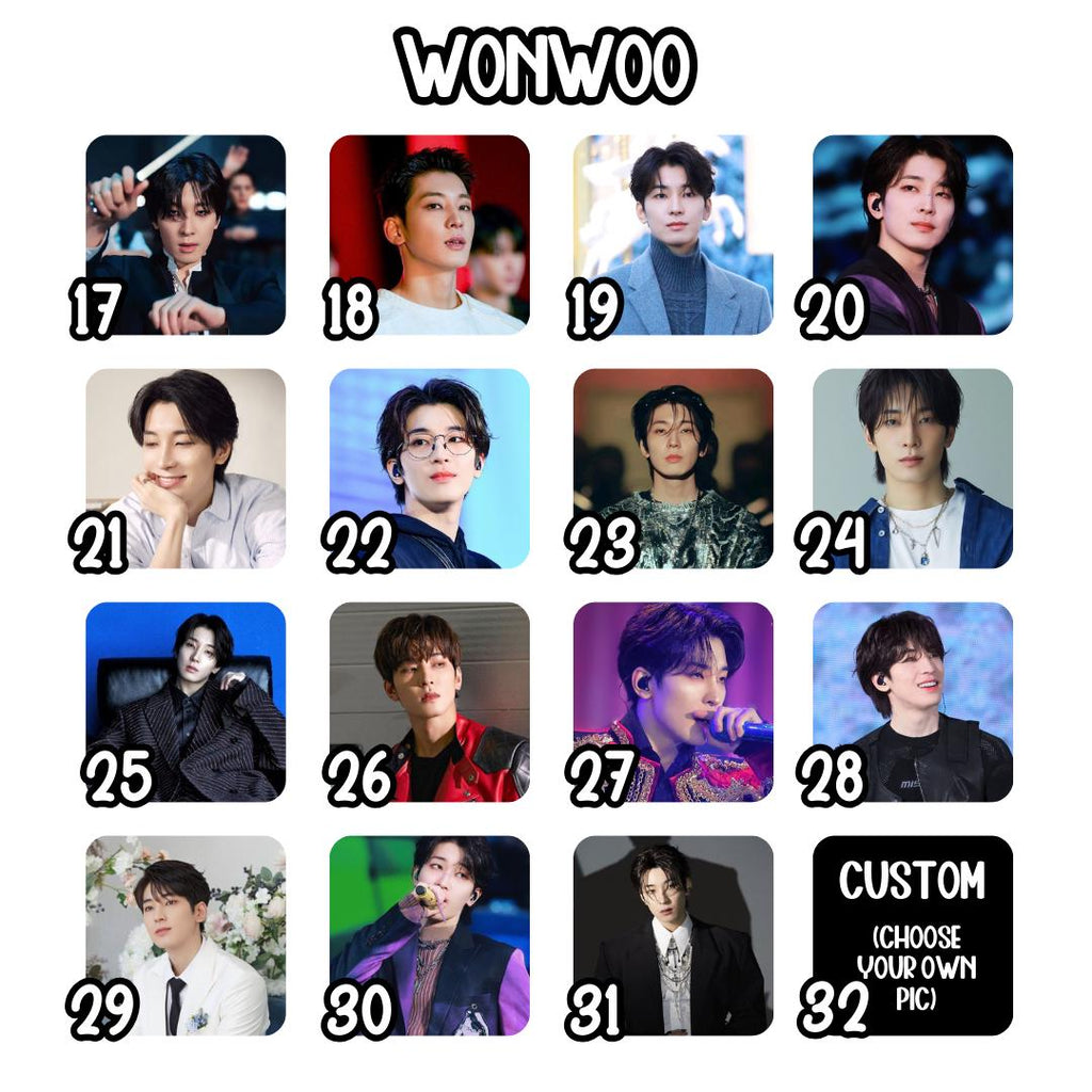 SEVENTEEN Square Magnets 2 Inch Hip Hop Unit