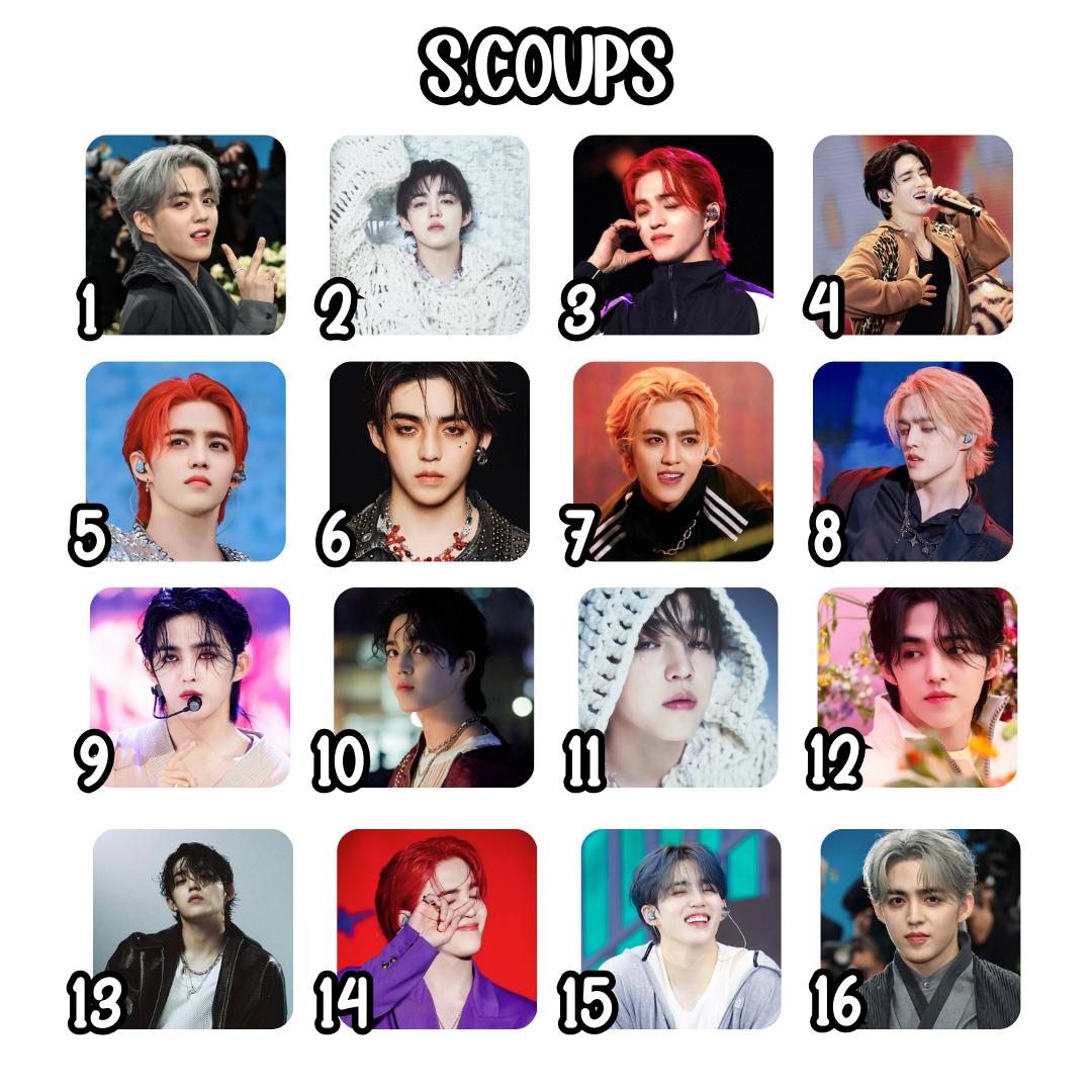 SEVENTEEN Square Magnets 2 Inch Hip Hop Unit