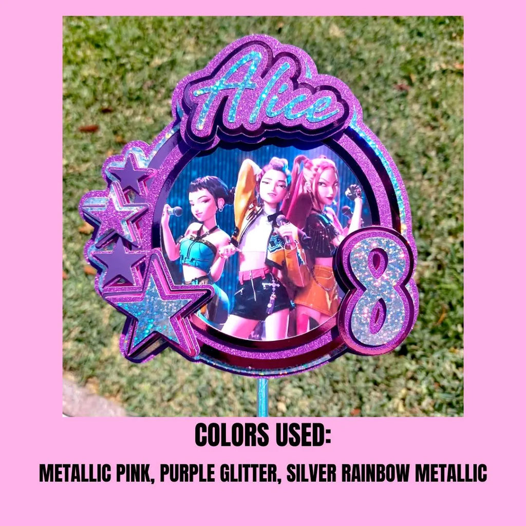 KPOP Demon Hunter Cake Topper