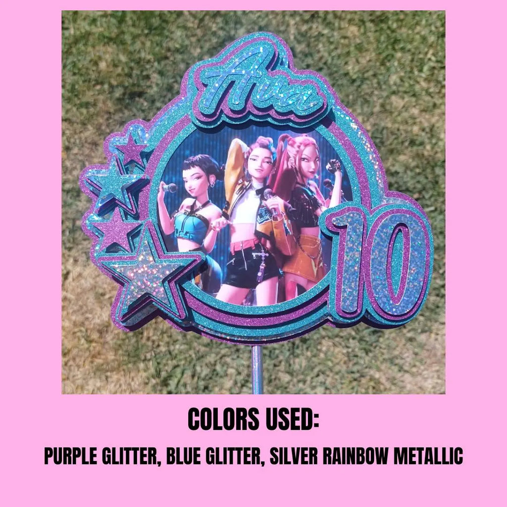 KPOP Demon Hunter Cake Topper