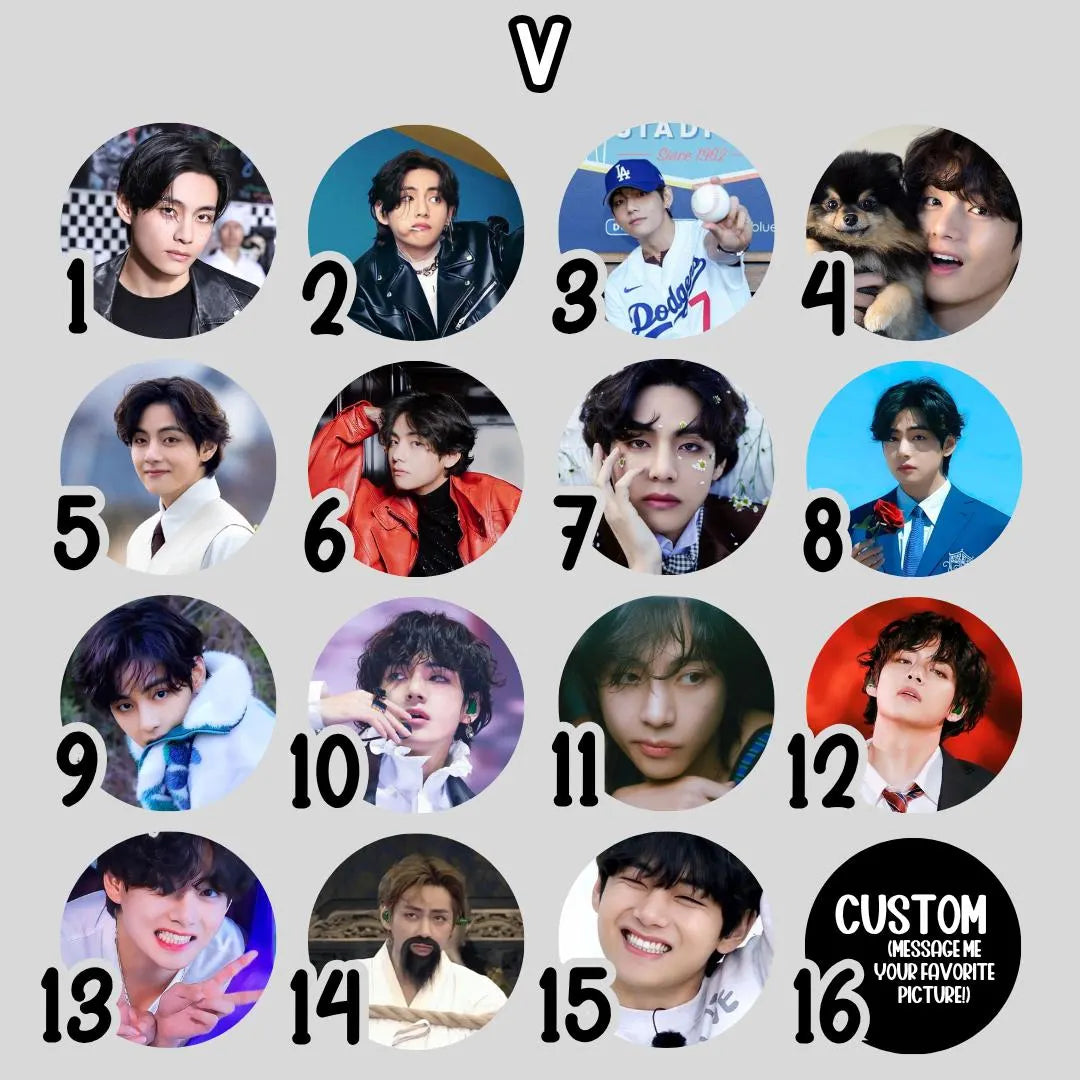 BTS Badge Buttons (1.25 Inches)