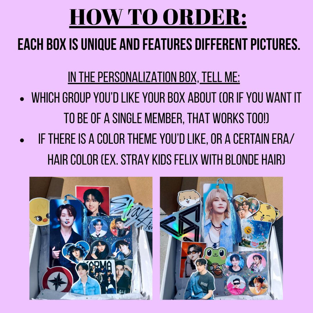 KPOP Gift Set (Any Group Any Member) Not So Mystery Box