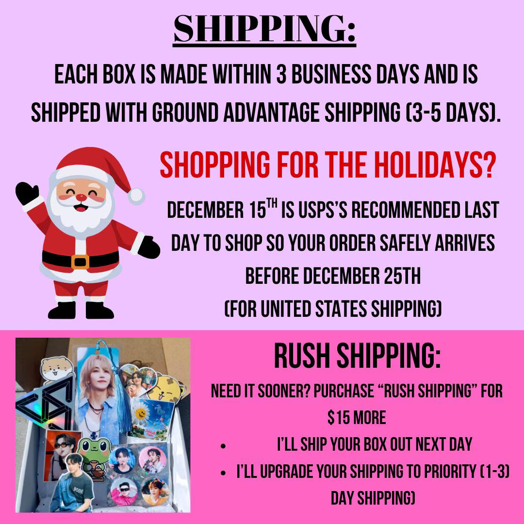 KPOP Gift Set (Any Group Any Member) Not So Mystery Box