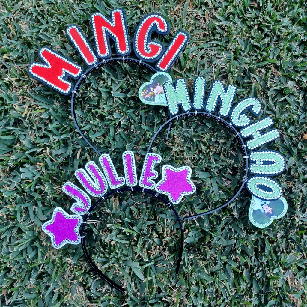 CUSTOM KPOP Bias Name Concert Headband Banner