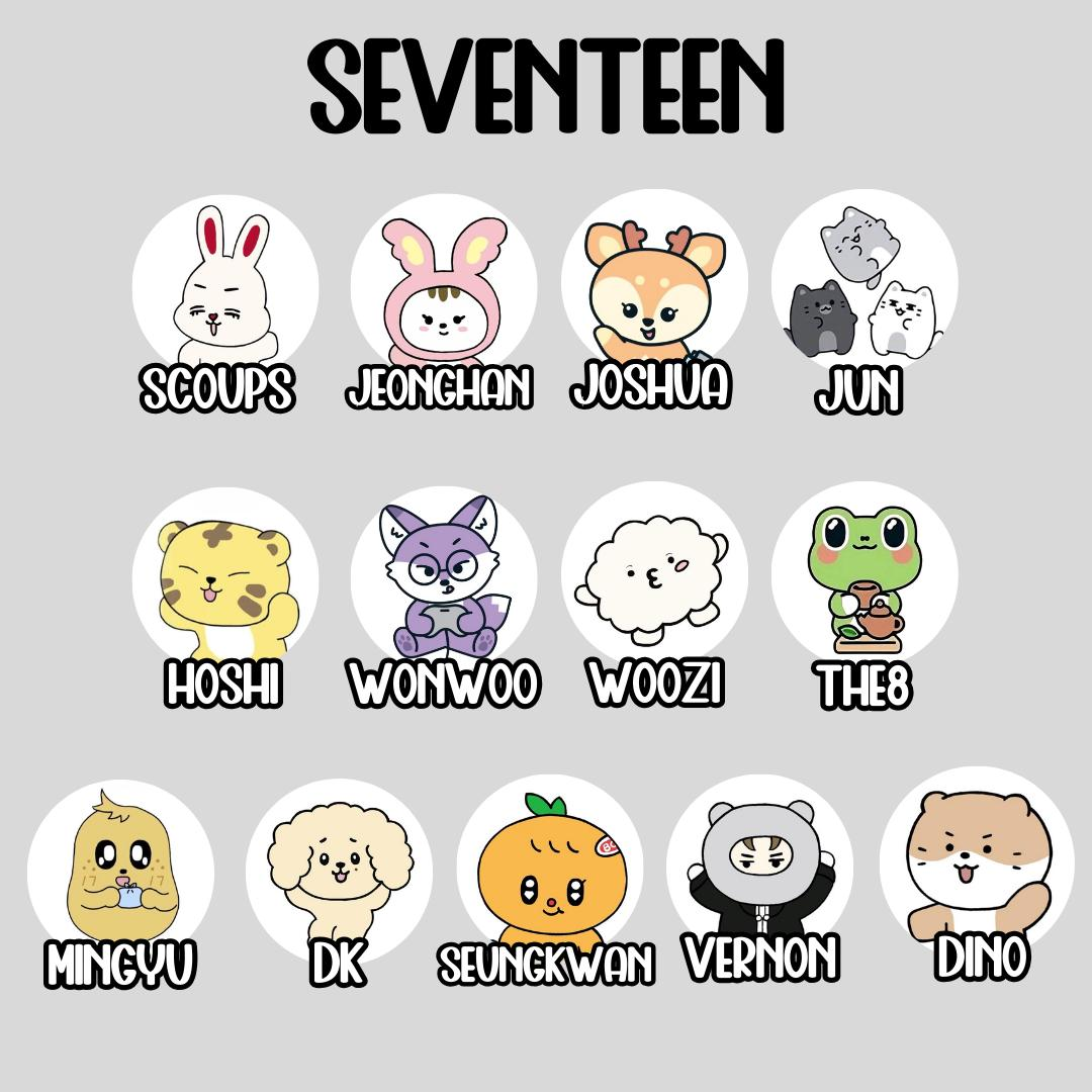 Seventeen Miniteen Badge Buttons (1.25 Inches)