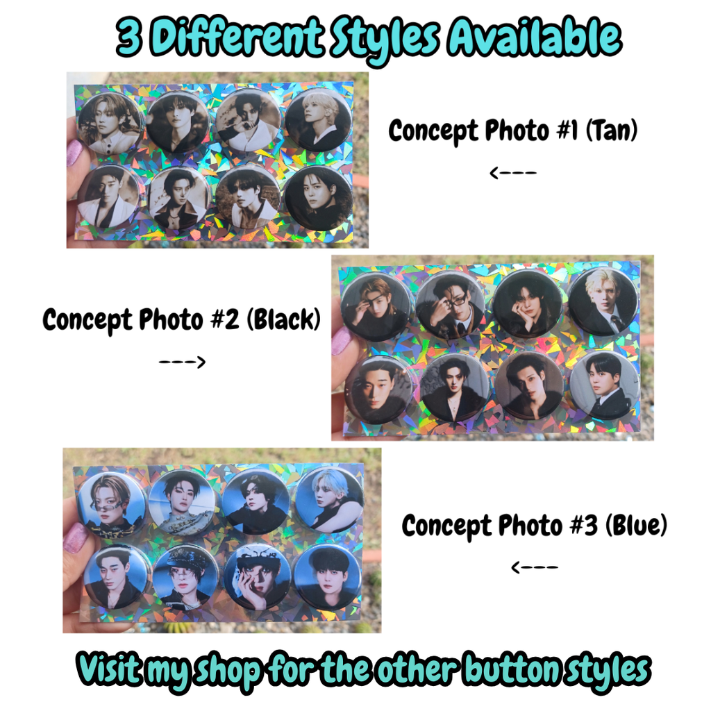 Ateez Golden Hour Part 4 Buttons (Set of 8) CP #2