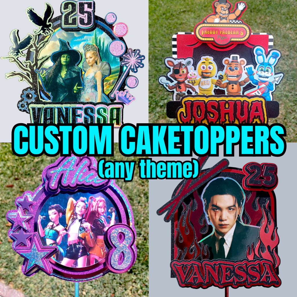 CUSTOM 3D Cake Topper (Any Theme)