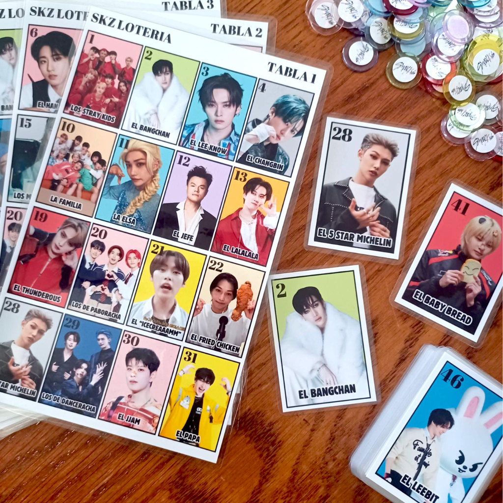 Stray Kids Loteria Bingo Game