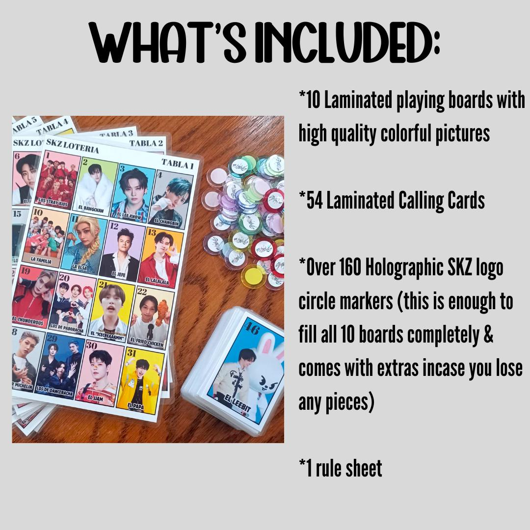 Stray Kids Loteria Bingo Game