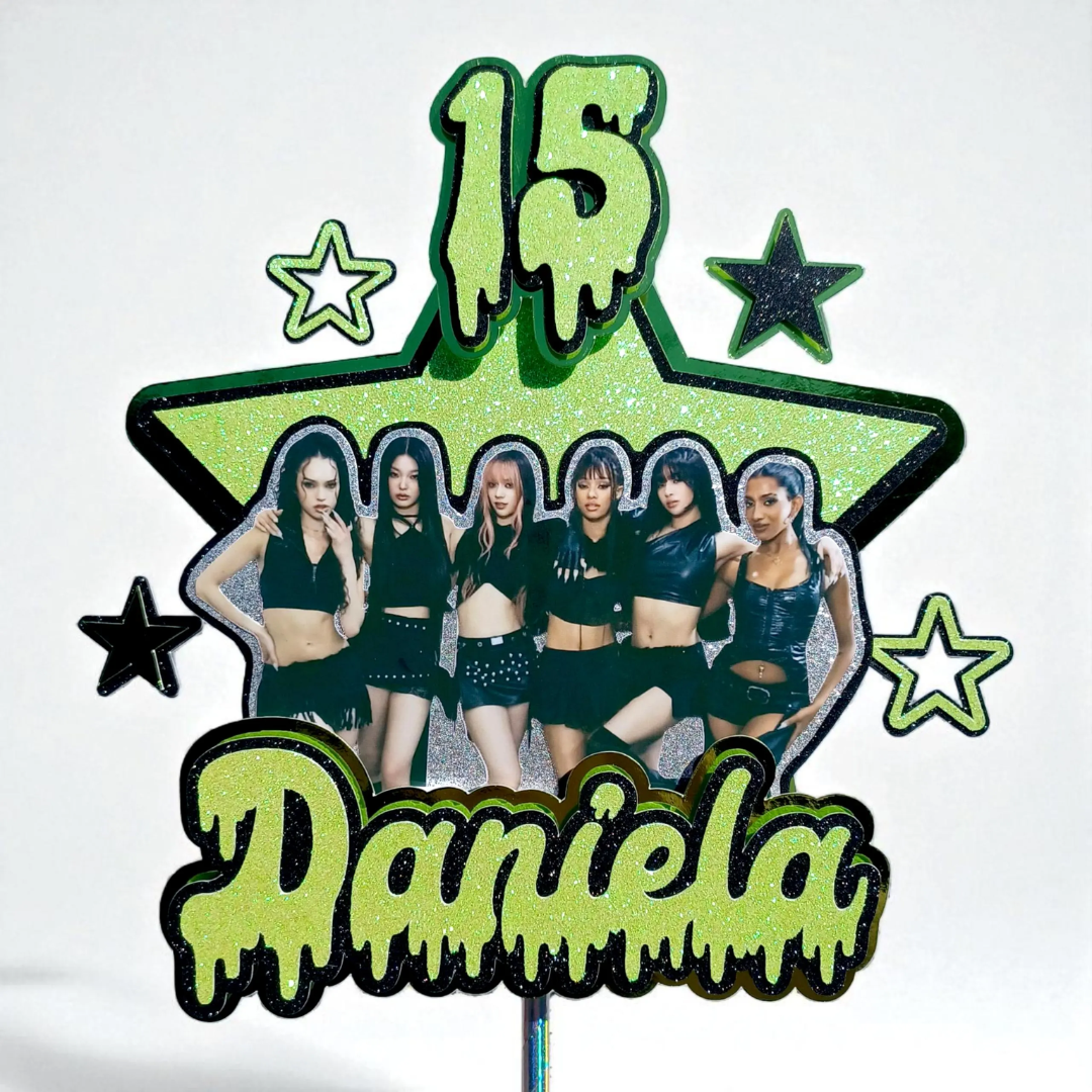 KATSEYE Gnarly Cake Topper 3D