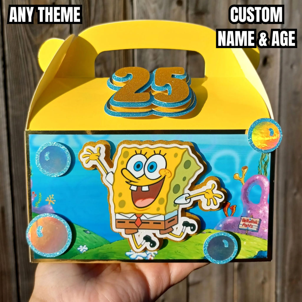 CUSTOM Gable Box (Treat Favor Box/ Table Centerpiece)