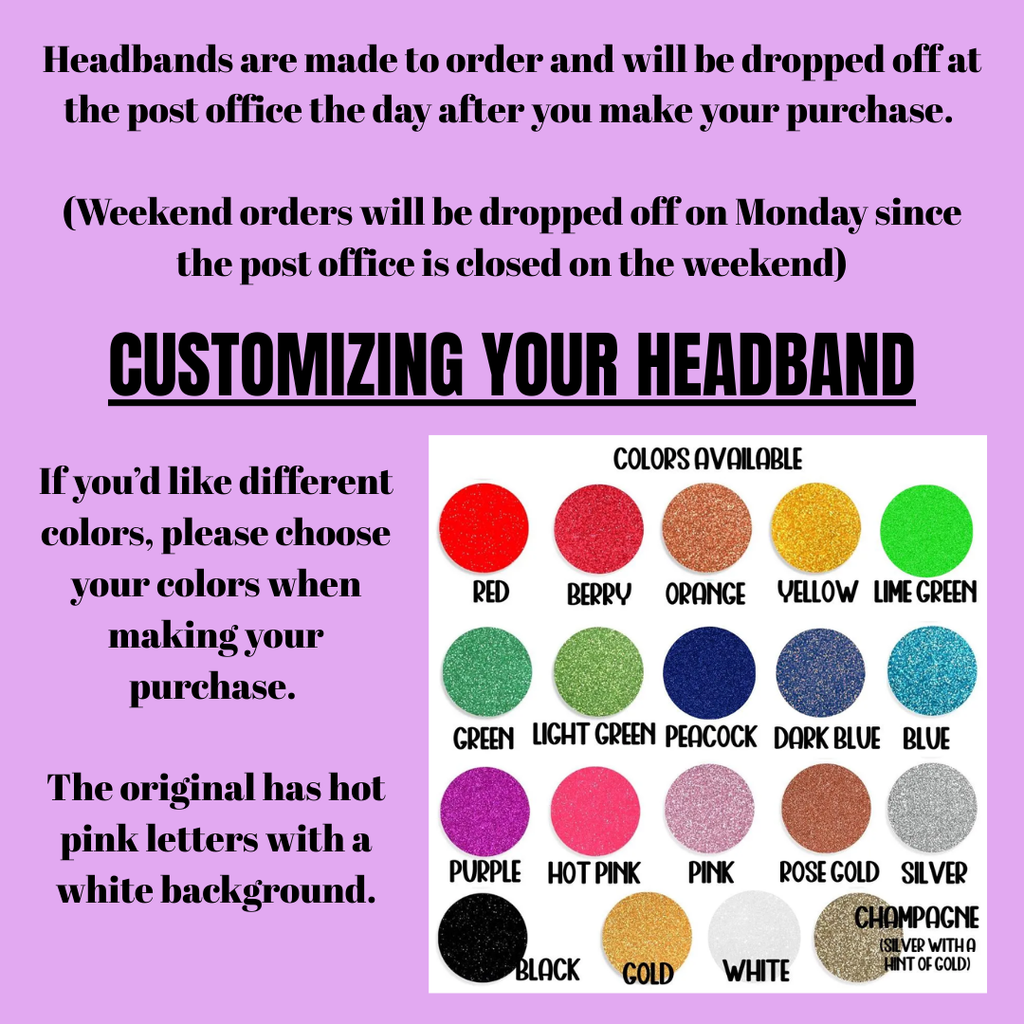 TWICE Headband Crystal Rhinestone Logo Hair Banner