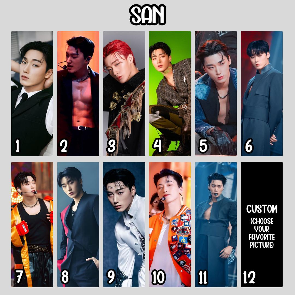 Ateez Bookmark (Double Sided Photo) with Tassel