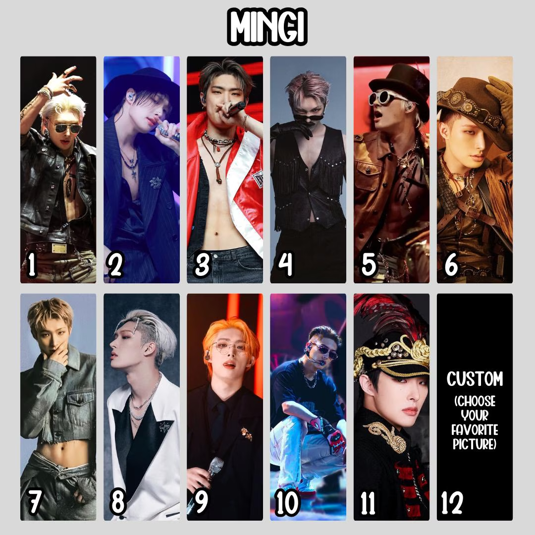 Ateez Bookmark (Double Sided Photo) with Tassel