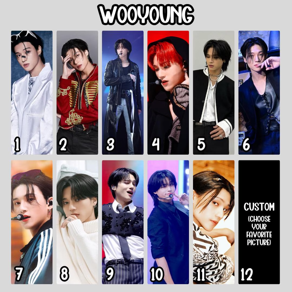 Ateez Bookmark (Double Sided Photo) with Tassel