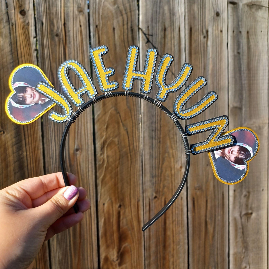 CUSTOM KPOP Bias Name Concert Headband Banner