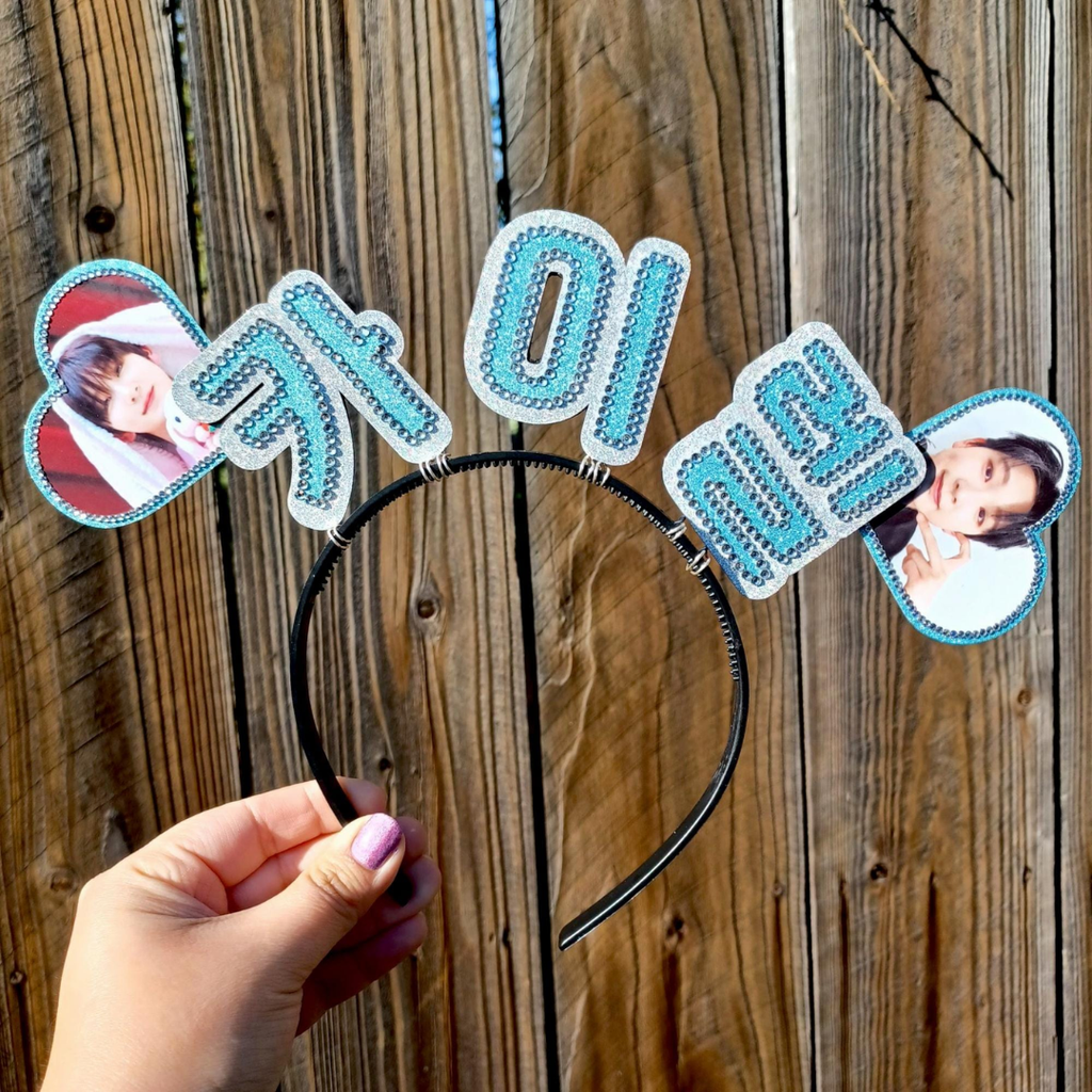 CUSTOM KPOP Bias Name Concert Headband Banner