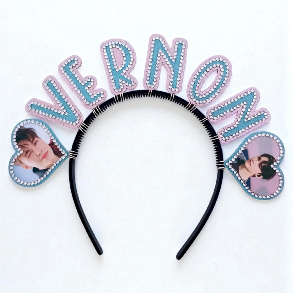 CUSTOM KPOP Bias Name Concert Headband Banner