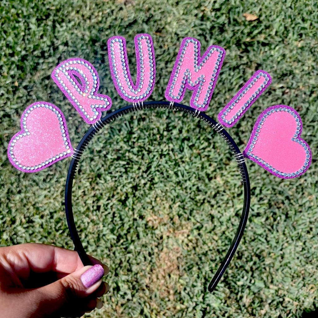 CUSTOM KPOP Bias Name Concert Headband Banner