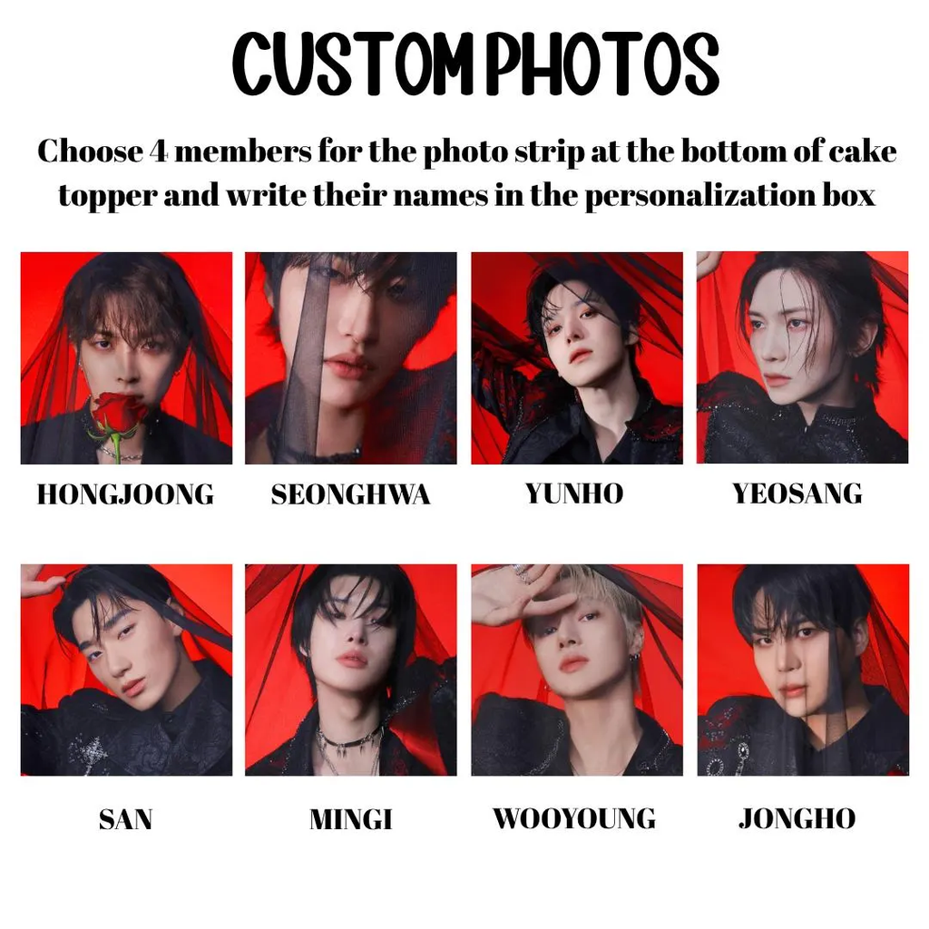 Ateez Cake Topper (In Your Fantasy)